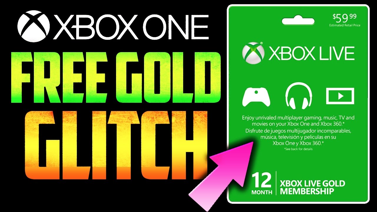 Xbox live gold codes